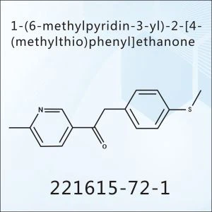 1- (6-metil-piridin-3-il) -2- [4- (metiltio) fenil] etanon